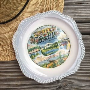 Vintage Seattle Washington Decorative Plate